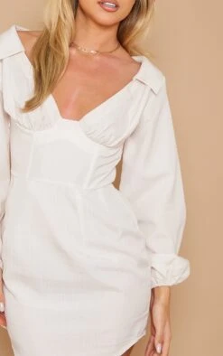 Stone Linen Look Underwired Shirt Dress -Cheap Glamarish Store 9a383ccc18f8470a5047c23bf449741c54f6945e cnd7676 4