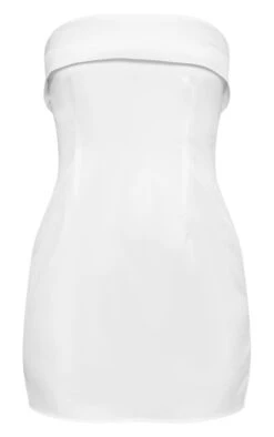 White Satin Bandeau Fold Over Shift Dress -Cheap Glamarish Store 9d1f4060f2f892f2469e1f724ea6b83e6c42f13e cnd5941 5