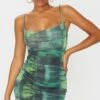 Green Tie Dye Print Strappy Ruched Tie Hem Bodycon Dress -Cheap Glamarish Store a07ac203b4daa15e017ad5aa9aa6cd35b8c9bba1 cmo2064 1
