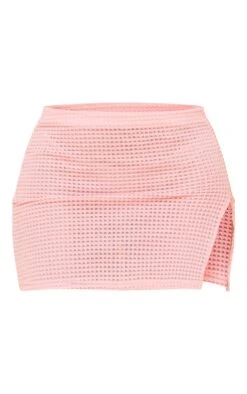 Baby Pink Crochet Rib Split Hem Micro Mini Skirt -Cheap Glamarish Store a0b16c6e23ca6f09a61c5a1de06a5ae21e173d2e cne3830 6