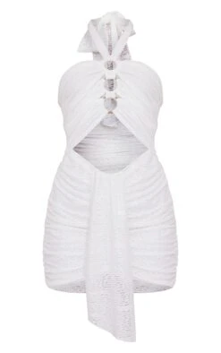 White Multi Ring Cut Out Detail Halterneck Bodycon Dress -Cheap Glamarish Store a2443713bbc3e3df831db439650284669deefc63 cne1872 5