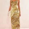 Green Zebra Print Satin Maxi Beach Dress -Cheap Glamarish Store a9b9b5d647a36f114e6c17903f3c5c29f86cb5ca cne1703 1