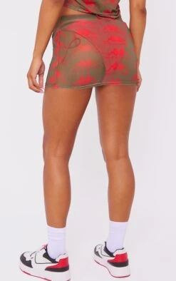 Kappa Khaki Mesh Monogram Micro Mini Skirt -Cheap Glamarish Store aa07bda1a4a9e42d24727383623c728aa09a616f cnd8746 4