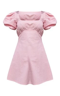 Candy Pink Puff Sleeve Square Neck Smock Dress -Cheap Glamarish Store ac2e8132d59ee0d8ac1afc71da83b962b5a47d3a cnd8935 5