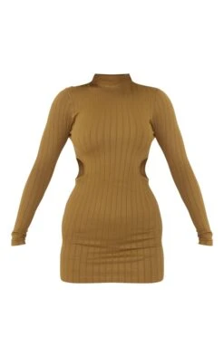 Olive Structured Contour Rib High Neck Cut Out Bodycon Dress 11 Olive Structured Contour Rib High Neck Cut Out Bodycon Dress -Cheap Glamarish Store ac8fb66178d63482acf0b4bb89f923d2fa0f50e0 cna6592 5