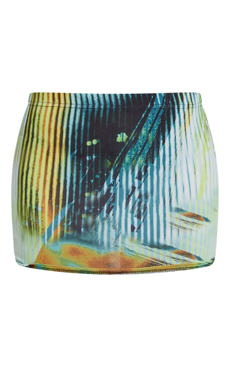 Multi Body Print Low Rise Micro Mini Skirt 8 Multi Body Print Low Rise Micro Mini Skirt - Image 6