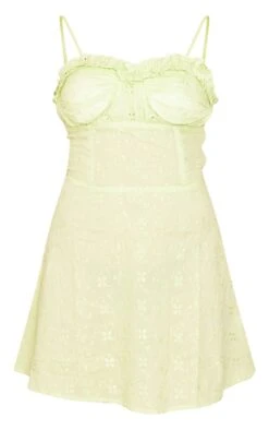 Sage Green Broderie Cup Detail Shift Dress -Cheap Glamarish Store b5d4784a0bae517a511e683359dbffc4a9c82c4d cnd5468 5