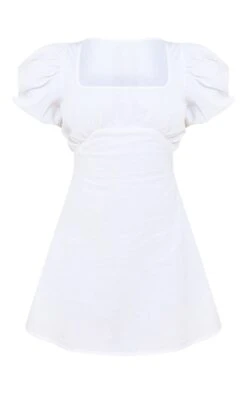 White Puff Sleeve Square Neck Smock Dress -Cheap Glamarish Store bb13165e78860b1cfdd775c58024f5d41f9f54e0 cnd8936 5