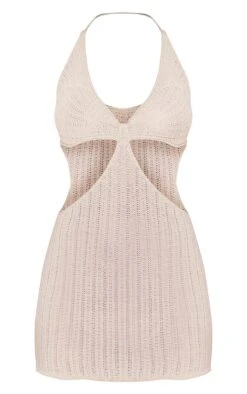 Cream Halter Neck Tie Crochet Dress -Cheap Glamarish Store bd4013b9007f66c436e7f92d3f35c70adf605299 cna1247 6