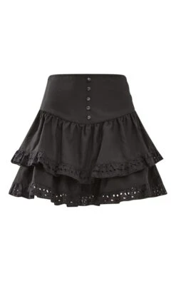 Black Broderie Frill Trim Tiered Floaty Mini Skirt 13 Black Broderie Frill Trim Tiered Floaty Mini Skirt -Cheap Glamarish Store c07926b938288ef1295a0e896cc700ccbf60c005 cnd7055 6