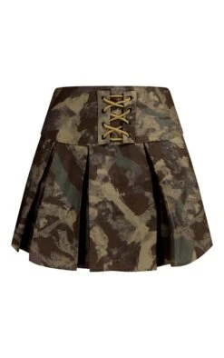 Khaki Camo Low Rise Micro Mini Pleated Skirt -Cheap Glamarish Store c509fde38fc0d7bd3f116e6869e4e9d2e58cb092 cnd8091 6
