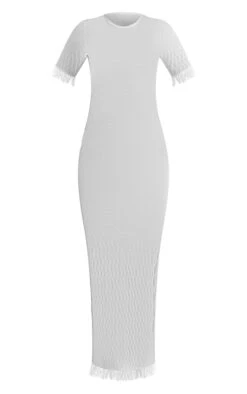 White Wave Raw Edge Sheer Knit Maxi Dress -Cheap Glamarish Store c89ab8443d8aaf18543e0d24b9ae8184120e401a cnc3319 5