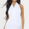 White Rib Halterneck Button Detail Bodycon Dress -Cheap Glamarish Store cf248e19ee2a0ab94cd0e31b933bd71f51ff7663 cmr4888 1