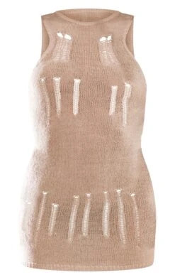 Oatmeal Distressed Knit Tube Mini Dress -Cheap Glamarish Store d52c3dc1e1dade4f18aa26438040a1d62079a121 cnc3238 5