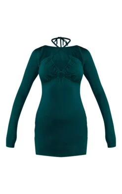 Emerald Green Slinky Trim Detail Long Sleeve Bodycon Dress -Cheap Glamarish Store d5d9b02cb9662ed5980002b85099d82e3858706e cnc2295 5