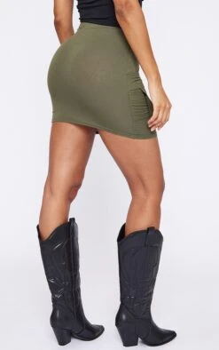 Khaki Jersey Cargo Pocket Detail Mini Skirt -Cheap Glamarish Store d725ee2c95ebf88f3ddde8cc12b7393c946a3f87 cne3946 3