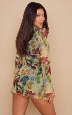 Stone Vintage Floral Mesh Underbust Detail Shift Dress -Cheap Glamarish Store d928d6110c58a077d39b9b0735294321bfc45fee cnb1077 2