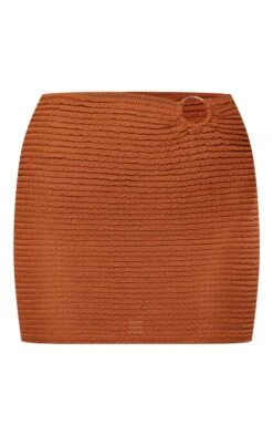 Chocolate Textured Jersey Ring Detail Mini Skirt -Cheap Glamarish Store d936bb68cb255c2f2735eb80e44300958b307b51 cnd9942 6