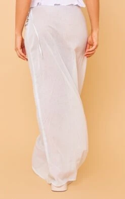 Aqua Sheer Linen Look Wrap Over Maxi Skirt -Cheap Glamarish Store dd30e179d4984f03d9f54fa1be5a9693c141417f cne3882 3
