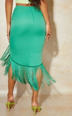 Bright Green Tassel Hem Midi Skirt -Cheap Glamarish Store dded6a25bc6a3306ba7889dfad360c243794d789 cmt5175 3