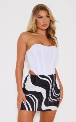 Black Printed Plisse Micro Mini Skirt -Cheap Glamarish Store e50bf66e2b5505e93b4f3c87ab1a6f4040a13e57 cna7226 4