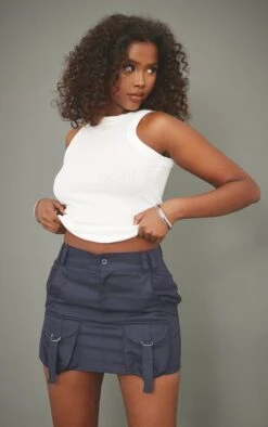 Navy Cargo Pocket Detail Micro Mini Skirt -Cheap Glamarish Store e5a0f55bbd40a3af6af0c12d1755439a0df33d6f cnc8600 4