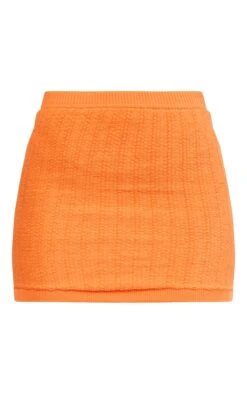 Bright Orange Soft Knit Pattern Mini Skirt -Cheap Glamarish Store eb4f2e658aafcc89a3c9500dbcf8b9703e2f895b cnd6866 6