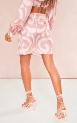 Taupe Printed Twist Front Split Leg Mini Skirt -Cheap Glamarish Store ee53d33b46df75b0468ae2ffd2c2f43e62828516 cne4426 3