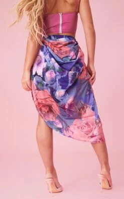 Purple Floral Print Ruched Side Midi Skirt 8 Purple Floral Print Ruched Side Midi Skirt -Cheap Glamarish Store ee728b6bb0c4e7de91f8d156eed00ae42390d4bd cnd6684 3