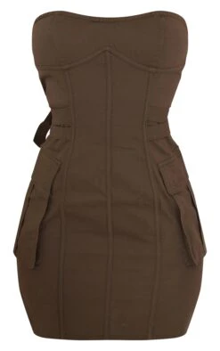 Dark Khaki Cargo Bandeau Binding Pocket Detail Bodycon Dress 11 Dark Khaki Cargo Bandeau Binding Pocket Detail Bodycon Dress -Cheap Glamarish Store efa63514327076ab11263329c690e74e641cb79e cnc6733 5