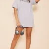 Grey Marl Athletic Sports Badge Slogan Short Sleeve T Shirt Dress -Cheap Glamarish Store f73ea5641e3c29400533166fc7545b0cfd83927b cnd4019 3