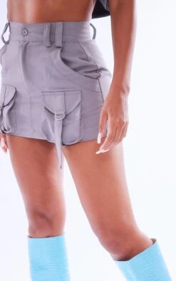 Charcoal Cargo Pocket Detail Micro Mini Skirt -Cheap Glamarish Store fafa39b4e9d5290c63188f8ffe5173d161edb283 cmz9295 5