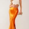 Rust Stretch Satin Split Side Maxi Skirt -Cheap Glamarish Store fcc34bef189d5d15e7e1d1179fa2662d958b0e4c cne3924 1