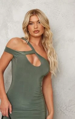 Khaki Slinky Cut Out Asymmetric Strap Bodycon Dress 10 Khaki Slinky Cut Out Asymmetric Strap Bodycon Dress -Cheap Glamarish Store fe3885dcb290604fb3f4acf859efe2b6755f1eb5 cnd2271 4