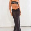 Black Laddered Jersey Knot Front Maxi Skirt -Cheap Glamarish Store ff55cea88eac4836a501df8970da30060b11a3f0 cne3853 1